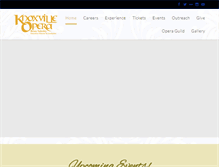 Tablet Screenshot of knoxvilleopera.com